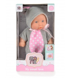 Κούκλα Μωρό 20cm Doll Bunny Grey 6129 3800146223410