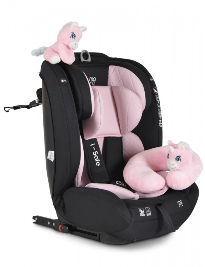 Moni Isafe Καθισματάκι Αυτοκινήτου i-Size 9-36 kg με Isofix Pink 3801005151578