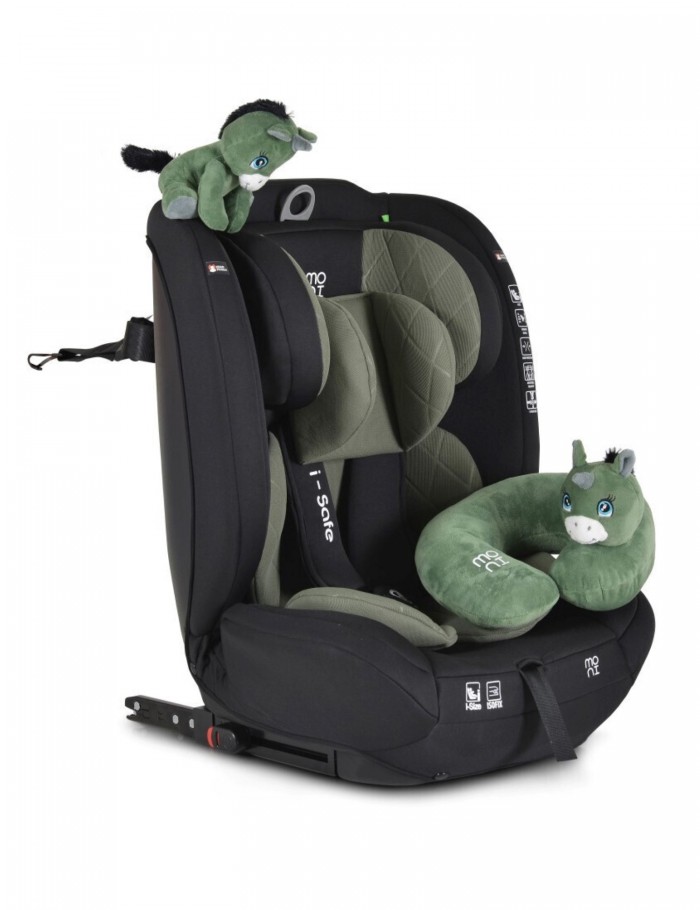 Moni Isafe Καθισματάκι Αυτοκινήτου i-Size 9-36 kg με Isofix Green 3801005151554