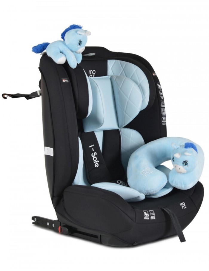 Moni Isafe Καθισματάκι Αυτοκινήτου i-Size 9-36 kg με Isofix Blue 3801005151547