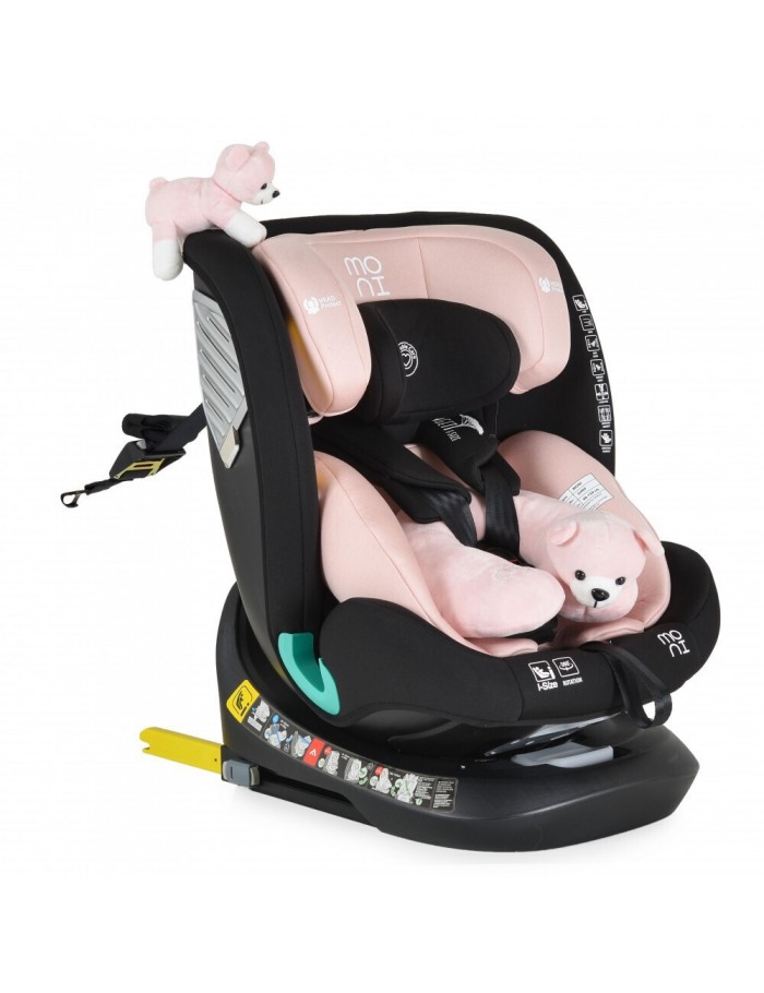 Moni Κάθισμα αυτοκινήτου Serengeti 360° Isofix i-Size Gently 40-150cm (0-36kg) Pink 3801005151486