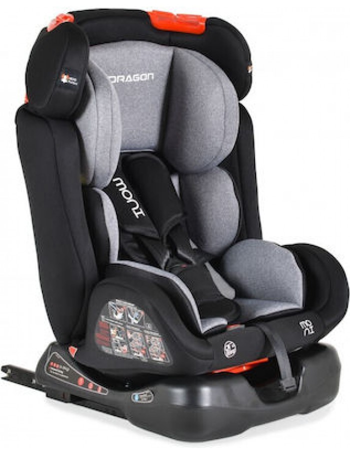 Moni Κάθισμα αυτοκινήτου Isofix 0-36kg Dragon - Black 3801005151226