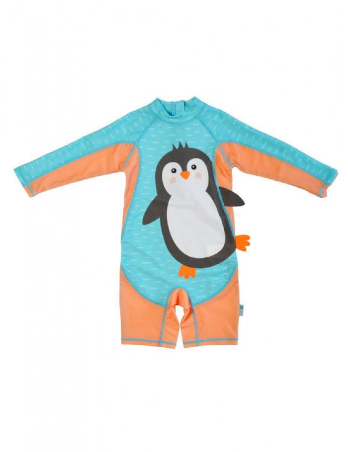 Zoocchini Ολόσωμο Αντιηλιακό Μαγιό UPF50 Penguin ZOO12418-2T