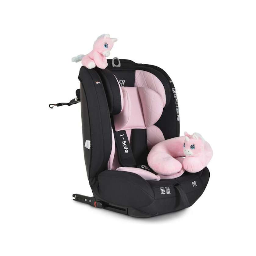 Moni Isafe Καθισματάκι Αυτοκινήτου i-Size με Isofix Pink 9-36 kg 3801005151578