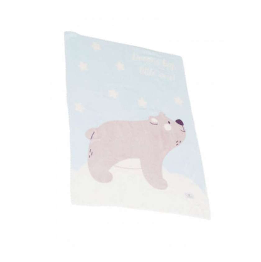 Κουβέρτα Canagroo Baby blanket 75×100 cm Dreamy bear blue 3800146271022