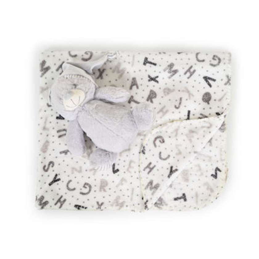 Cangaroo Βρεφική Κουβέρτα Αγκαλιάς με Παιχνίδι Grey Bear 3800146269210