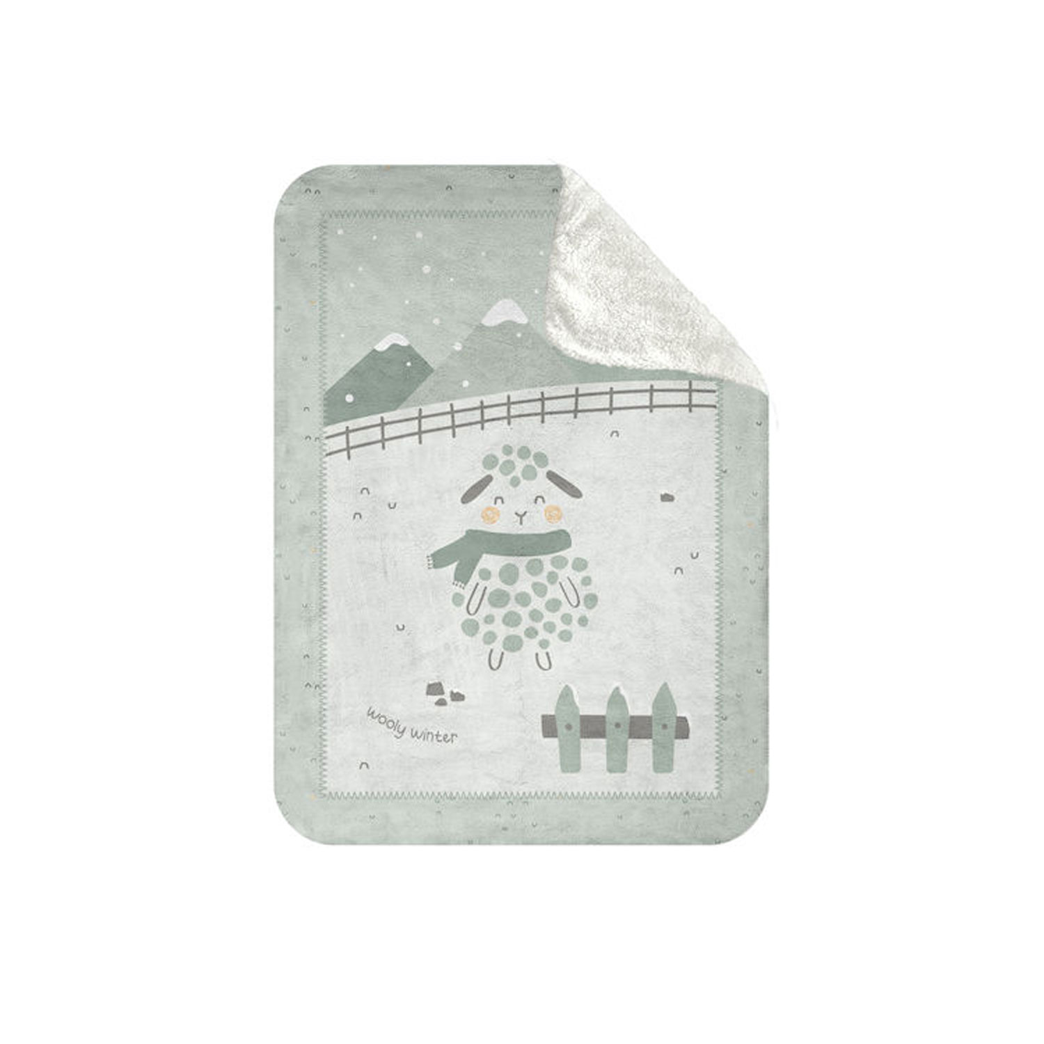 Kikka Boo Σούπερ μαλακή κουβέρτα sherpa 110/140 cm Sleepy Sheep 29.9 31103020148