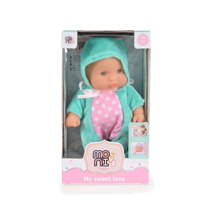 Κούκλα μωράκι 20cm Moni Doll Bunny Green 3800146223403