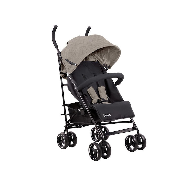 Kikka Boo Beetle Παιδικό Καρότσι Ανάκλιση Πλάτης 6+ μηνών Beige 31001030174