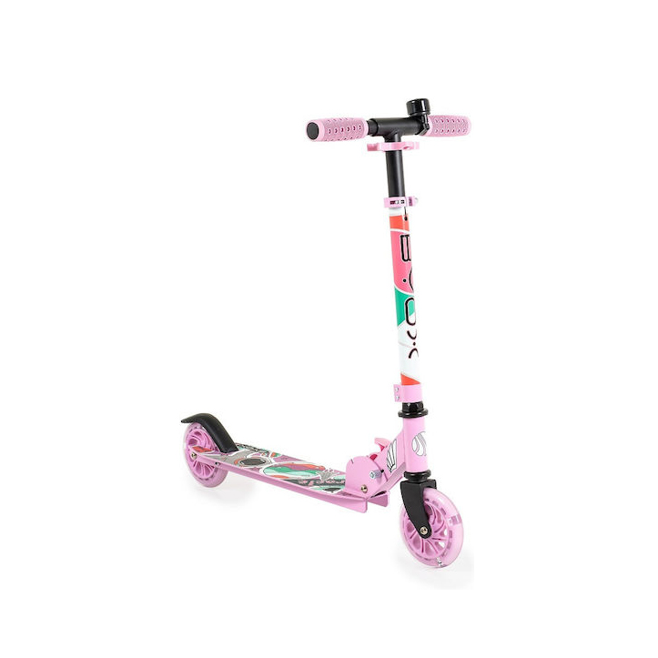 Αναδιπλούμενο Πατίνι Scooter BYOX Miracle ροζ 3800146228675