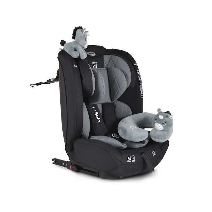 Moni Isafe Καθισματάκι Αυτοκινήτου i-Size με Isofix Grey 9-36 kg 3801005151561