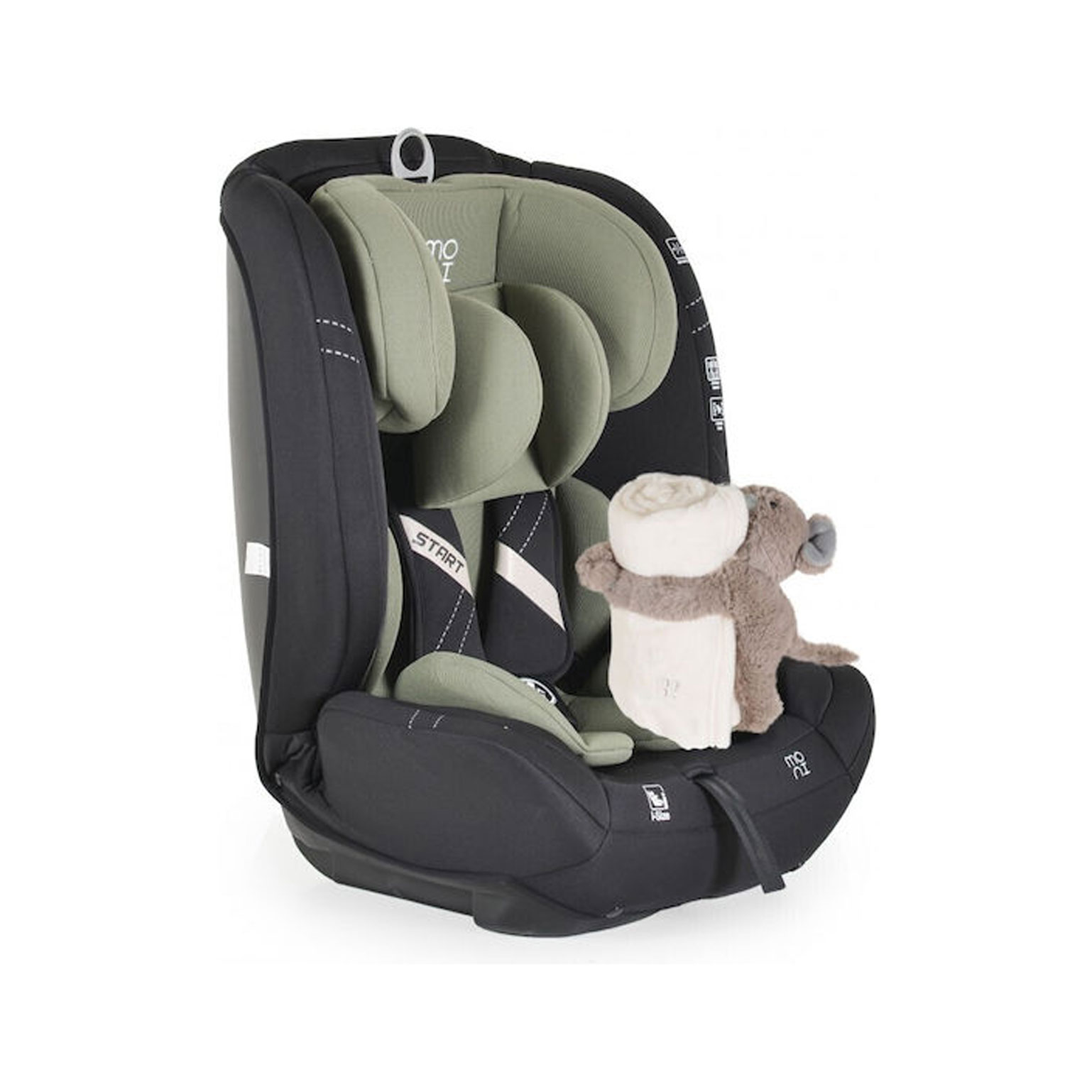 Moni Start Καθισματάκι Αυτοκινήτου i-Size 9-36 kg Green 3801005151950