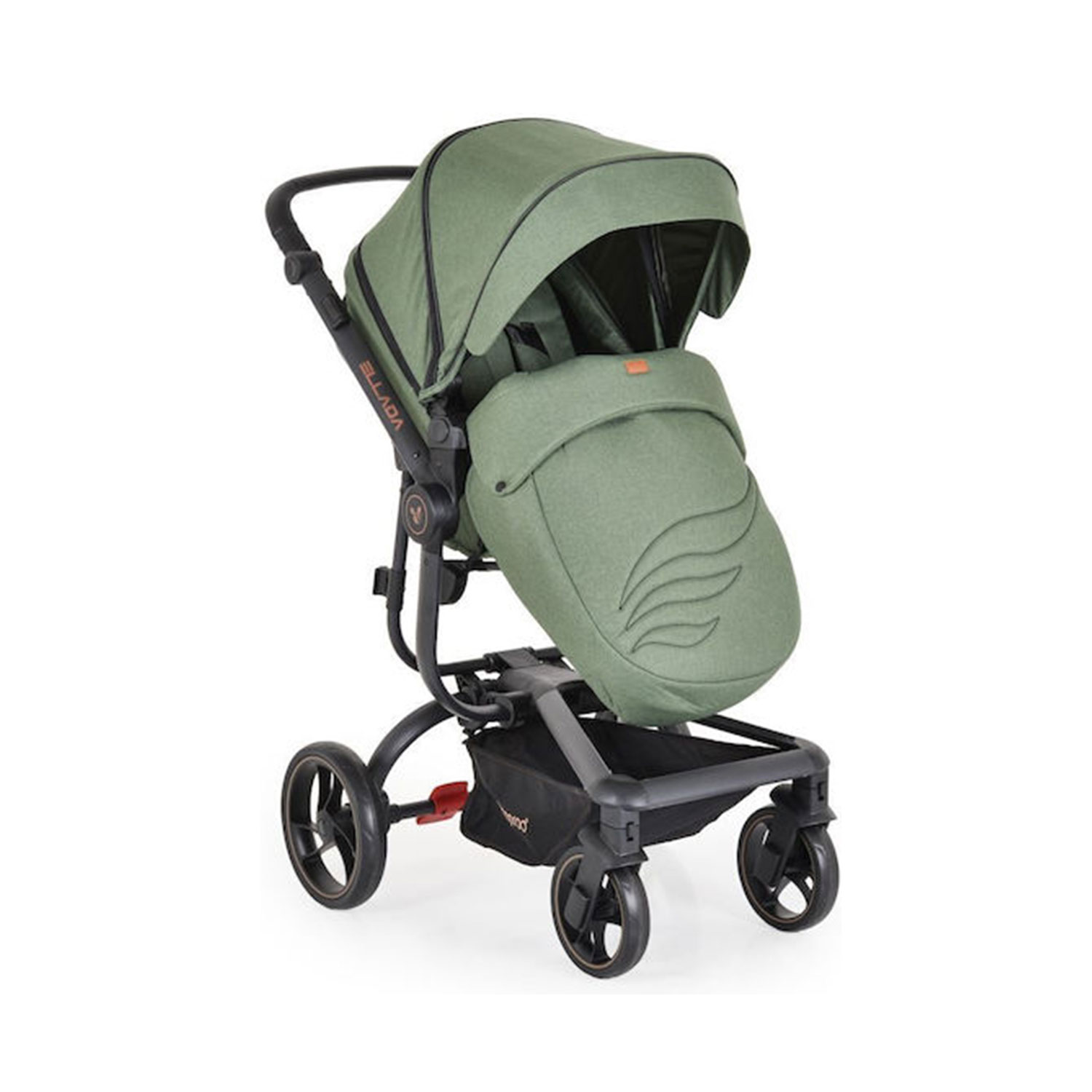 Πολυκαρότσι 2 σε 1 Cangaroo Ellada Green 3800146236793