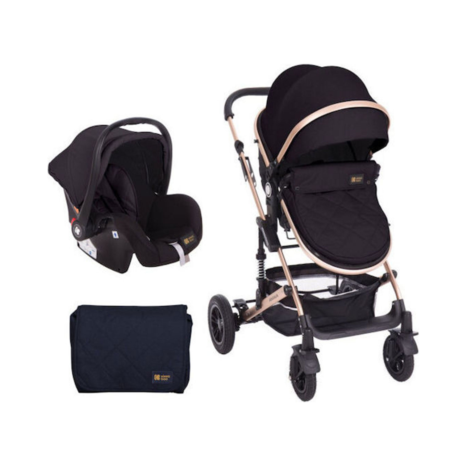 Kikka Boo Πολυκαρότσι Amaia 3 in 1 All Black 31001010122
