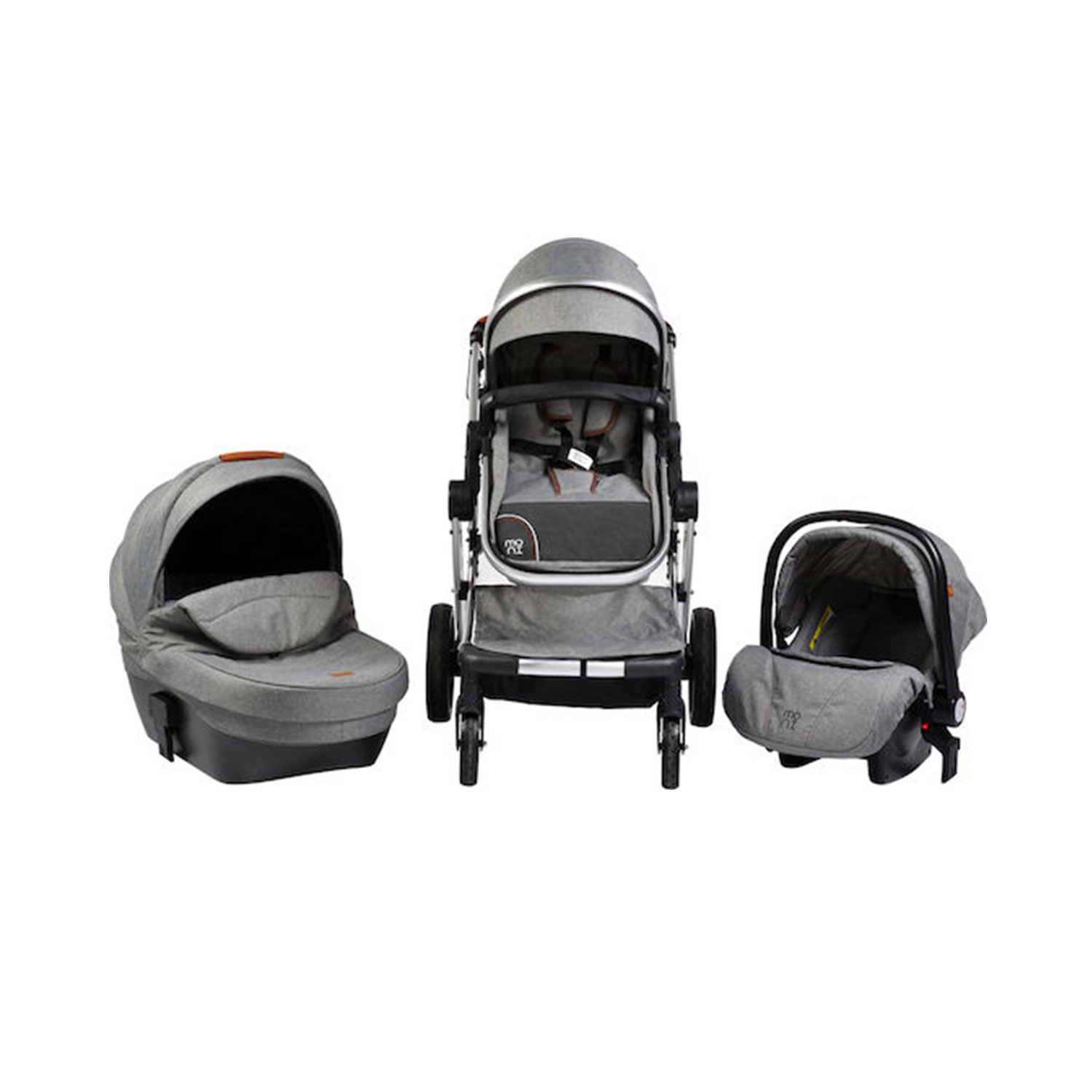 Cangaroo Polly 3 in 1 Σύστημα Μεταφοράς 0+ μηνών Γκρι 3800146235512