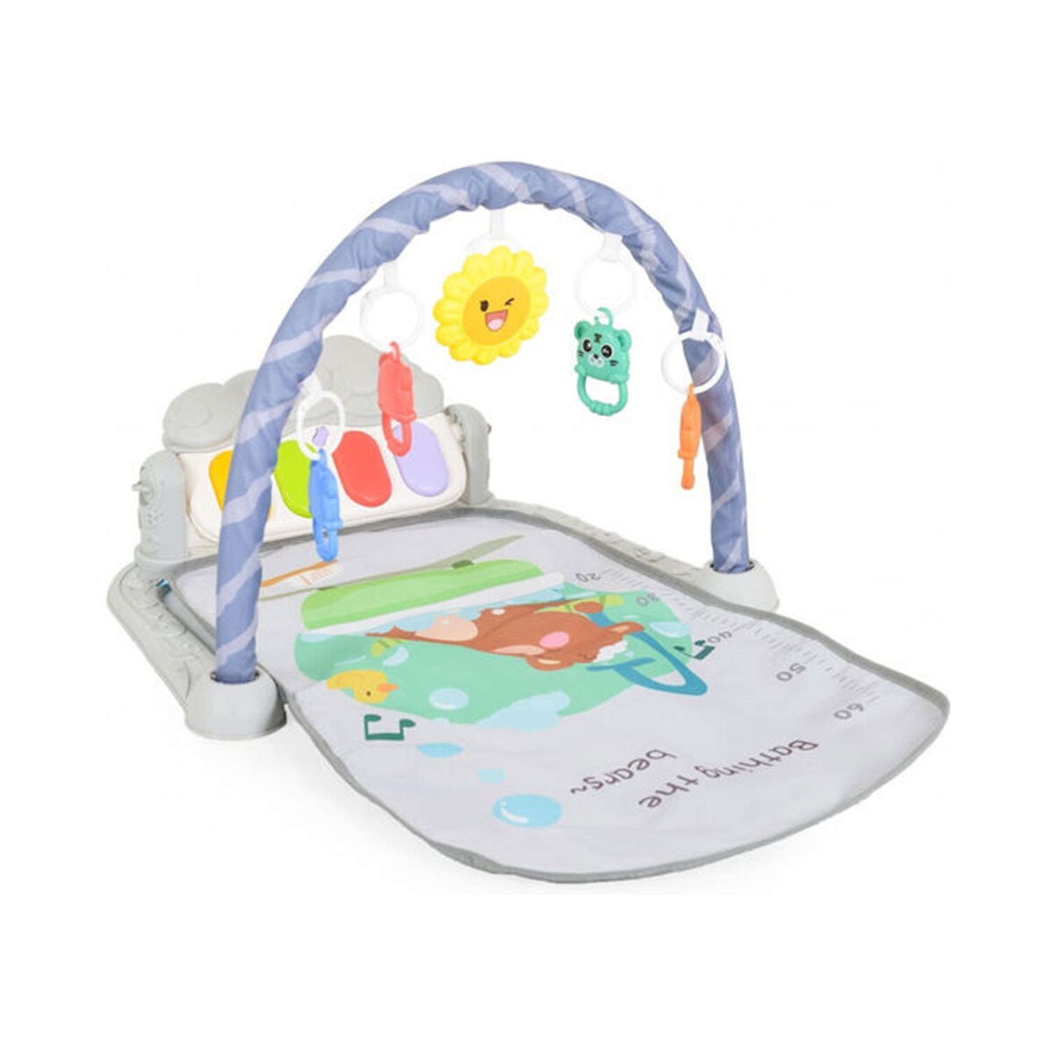 Γυμναστήριο-Χαλάκι Δραστηριοτήτων Moni Toys Bear Grey 3801005600083