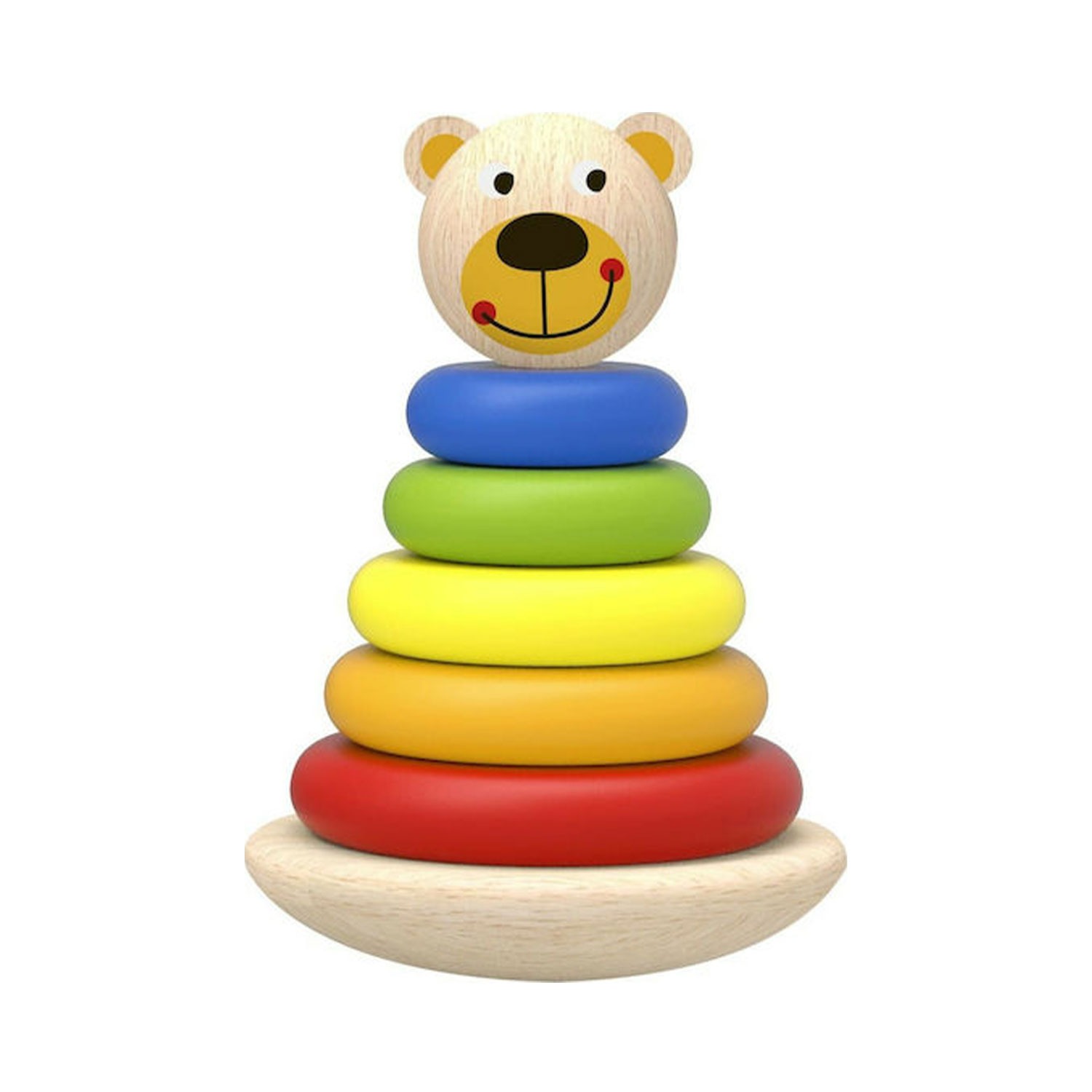 Ξύλινο Αρκουδάκι Πυραμίδα - Tooky Toy Bear Tower 6970090047640