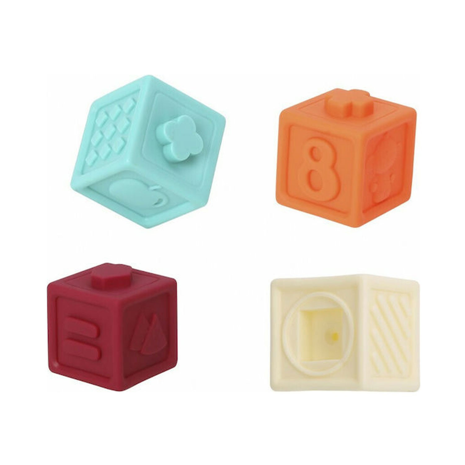 Μαλακοί Κύβοι με Αριθμούς 12τεμ. - Tooky Toy 6972633379034