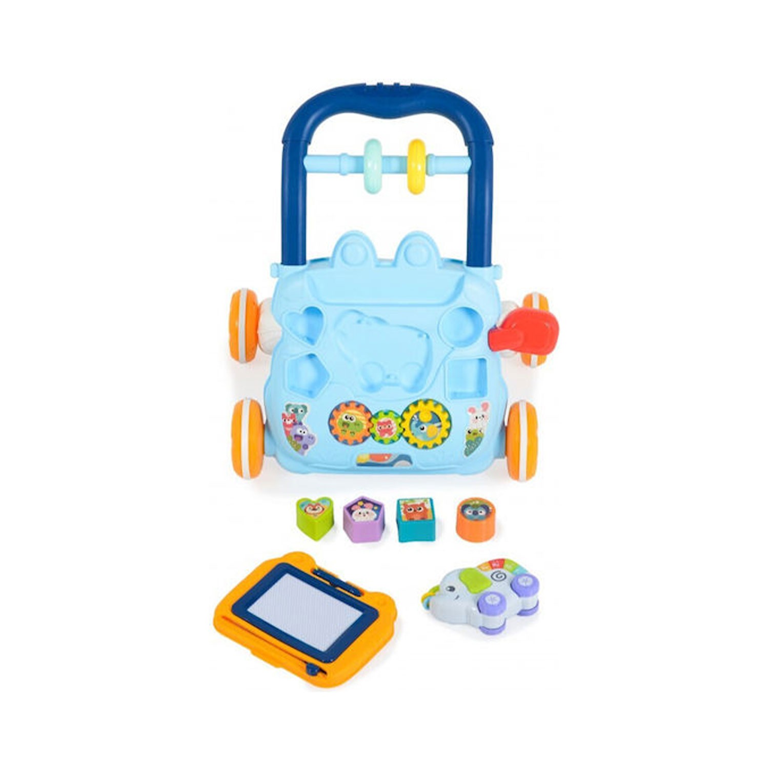 Moni Περπατούρα Δραστηριοτήτων Push walker Blue 3800146224349