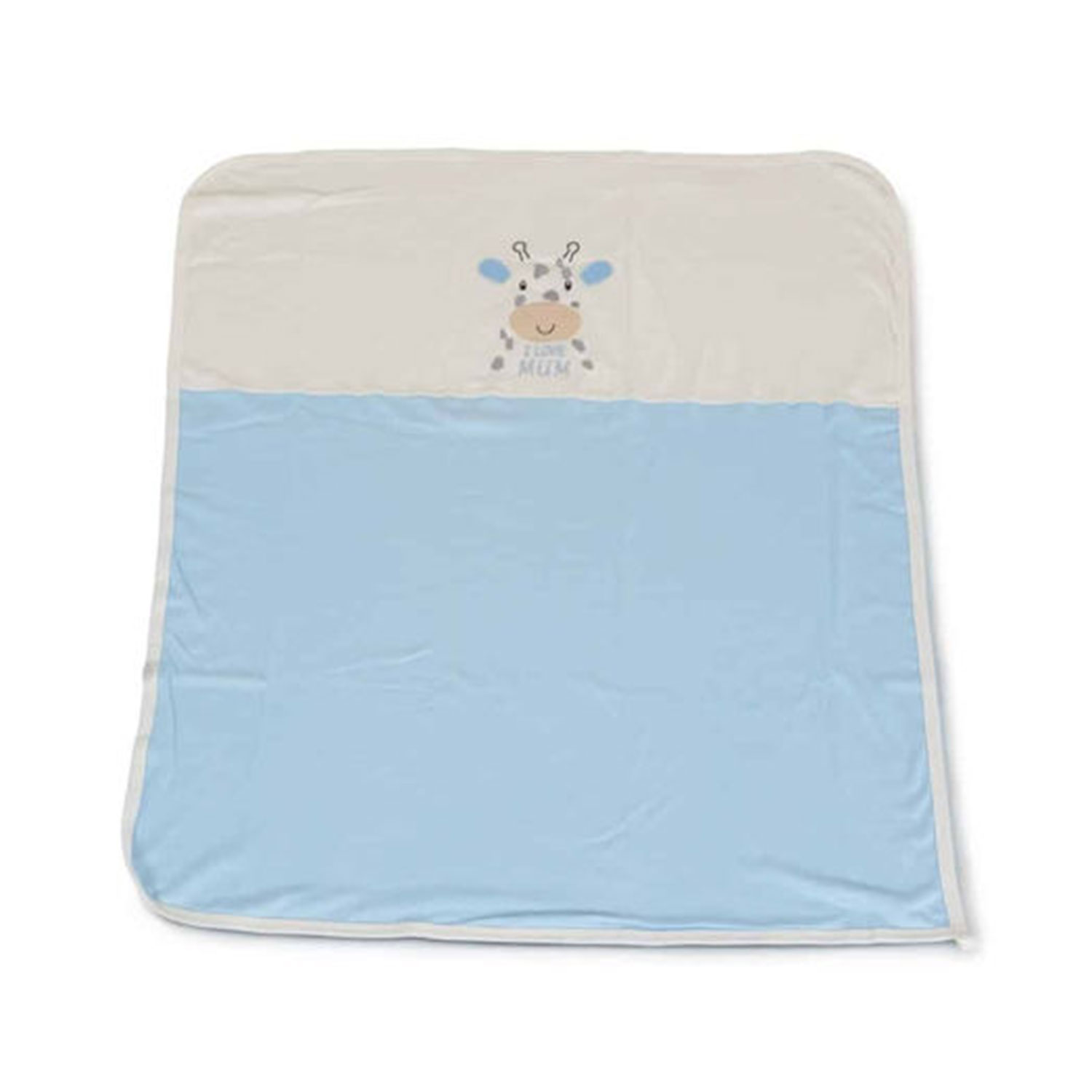 Cangaroo Κουβέρτα Αγκαλιάς & Λίκνου Βαμβακερή Blue 90x100εκ. 3800146271305