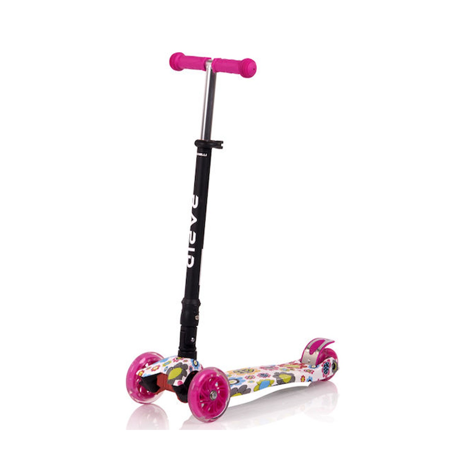 Αναδιπλούμενο Τρίτροχο Πατίνι Lorelli Scooter Rapid Pink Flowers 3800151972761