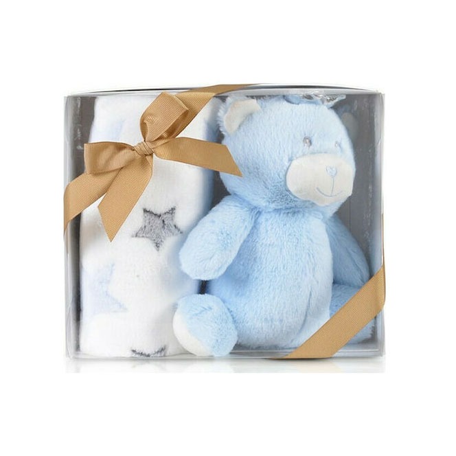 Κουβέρτα Αγκαλιάς Cangaroo Blue Bear 90x75cm 3800146267544
