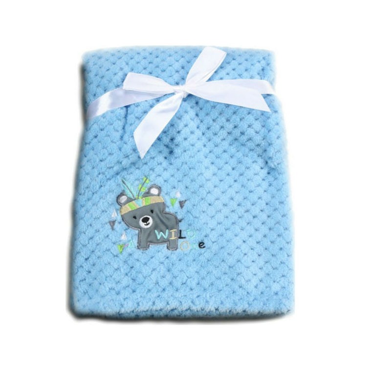 Cangaroo Κουβέρτα Αγκαλιάς & Λίκνου Freya Fleece Μπλε 80x110cm 3800146263980