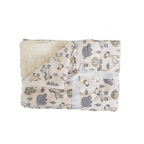 Κουβέρτα Αγκαλιάς Διπλής Όψεως 75x105cm Shaggy Beige Cangaroo 3800146269272
