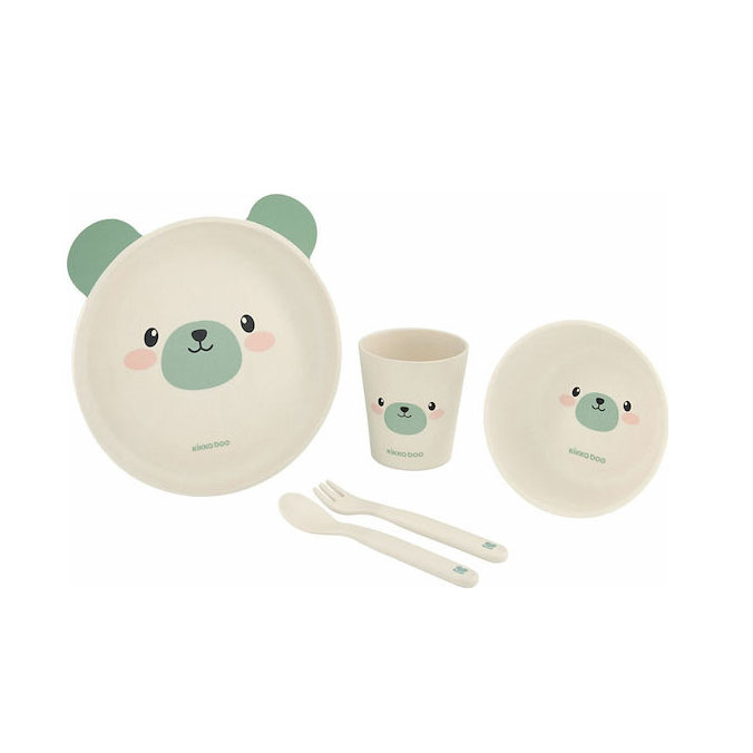Σέτ Φαγητού Bamboo Mint Bear Kikka Boo 31302040071