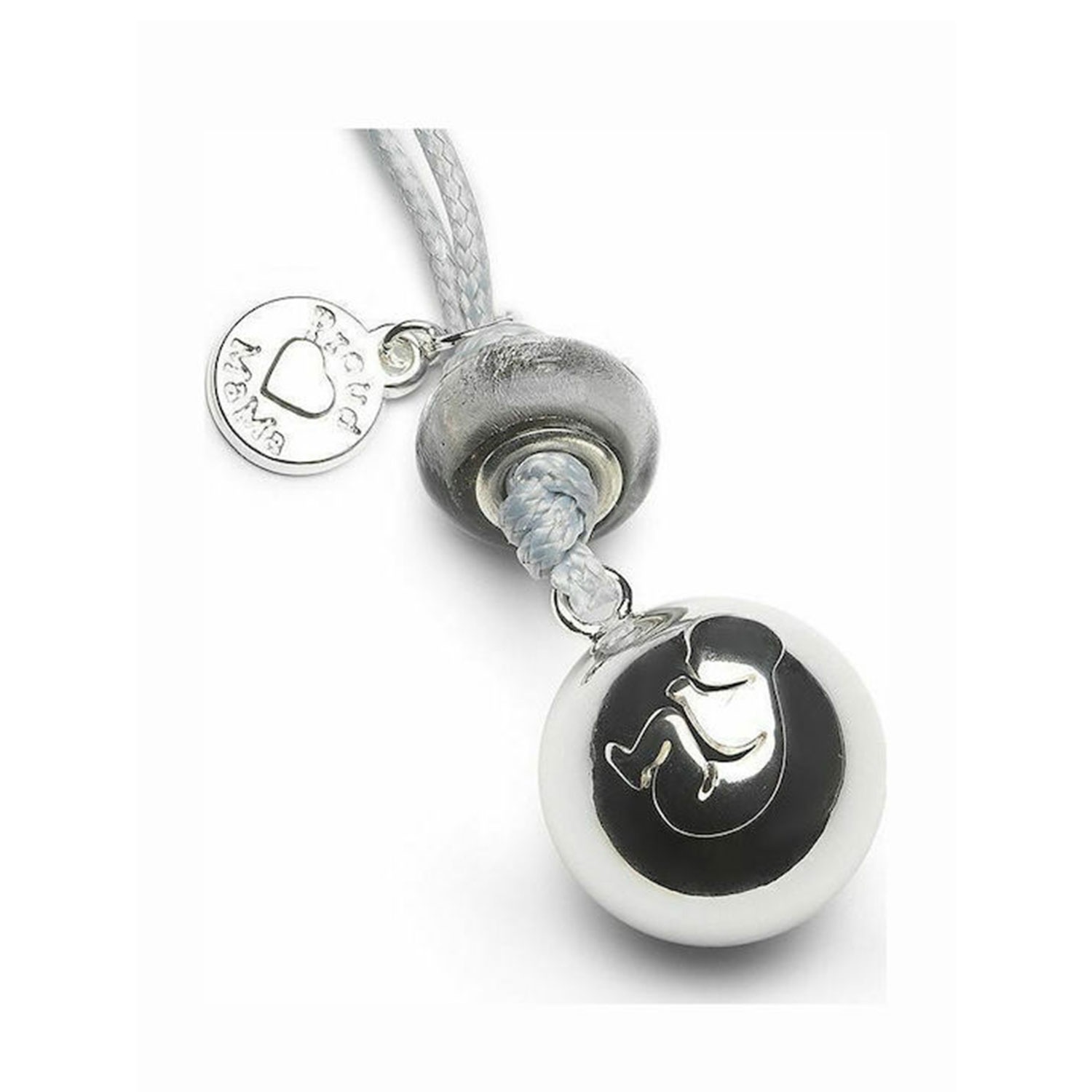 Proud Mama Μουσικό μενταγιόν εγκυμοσύνης Babybel Silver Baby 8719043004754