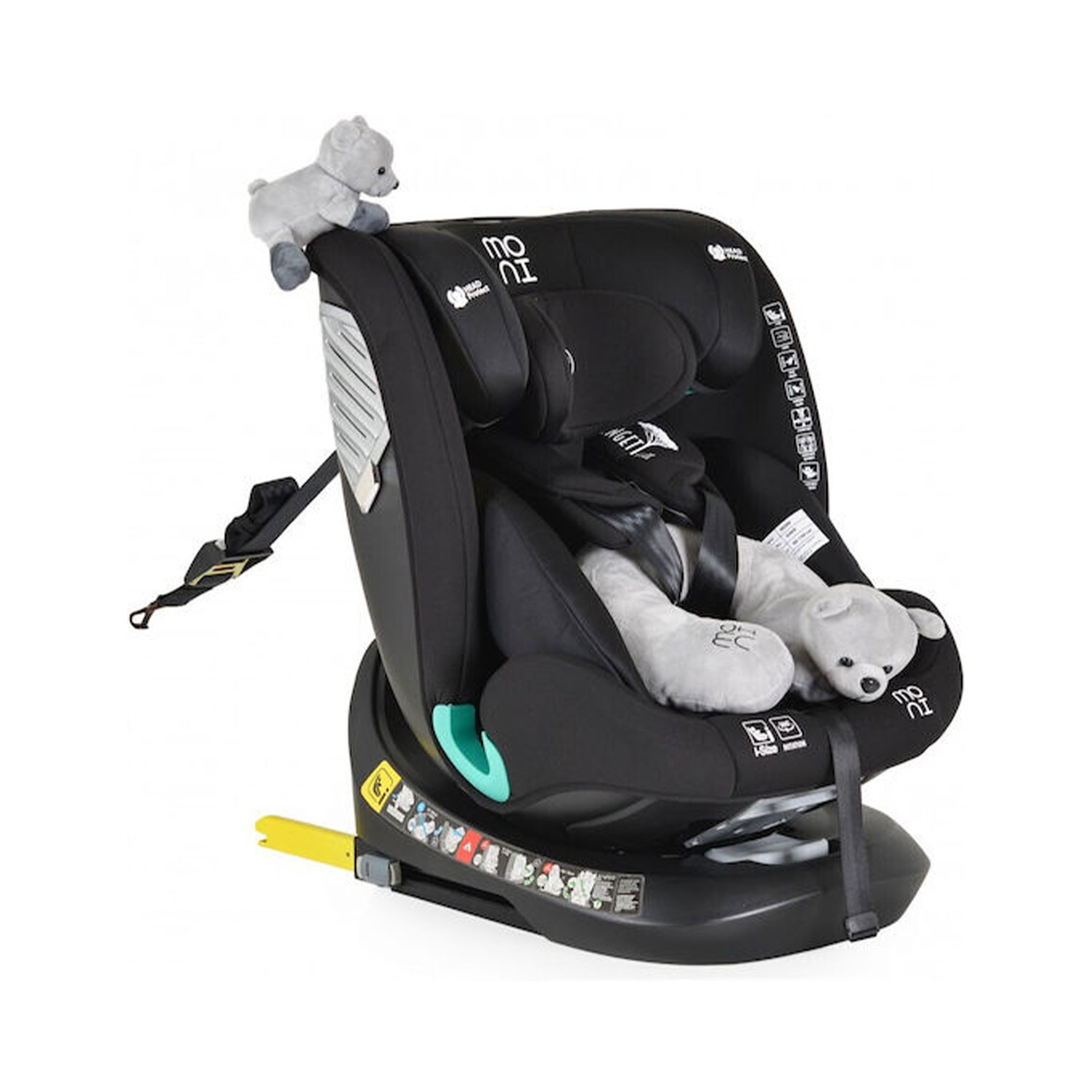 Κάθισμα Αυτοκινήτου Moni Serengeti i-Size 40-150εκ Black 3801005151455