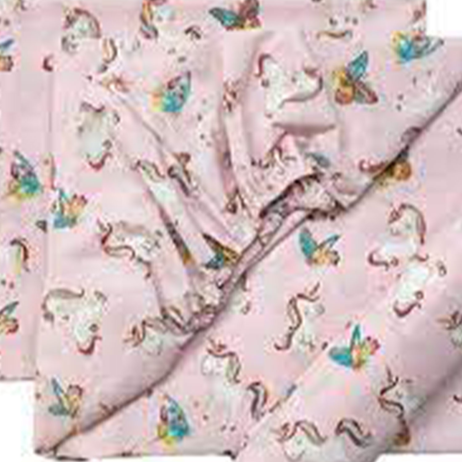 Bunny Bebe Σεντόνι λίκνου 80Χ110 unicorn ροζ 888