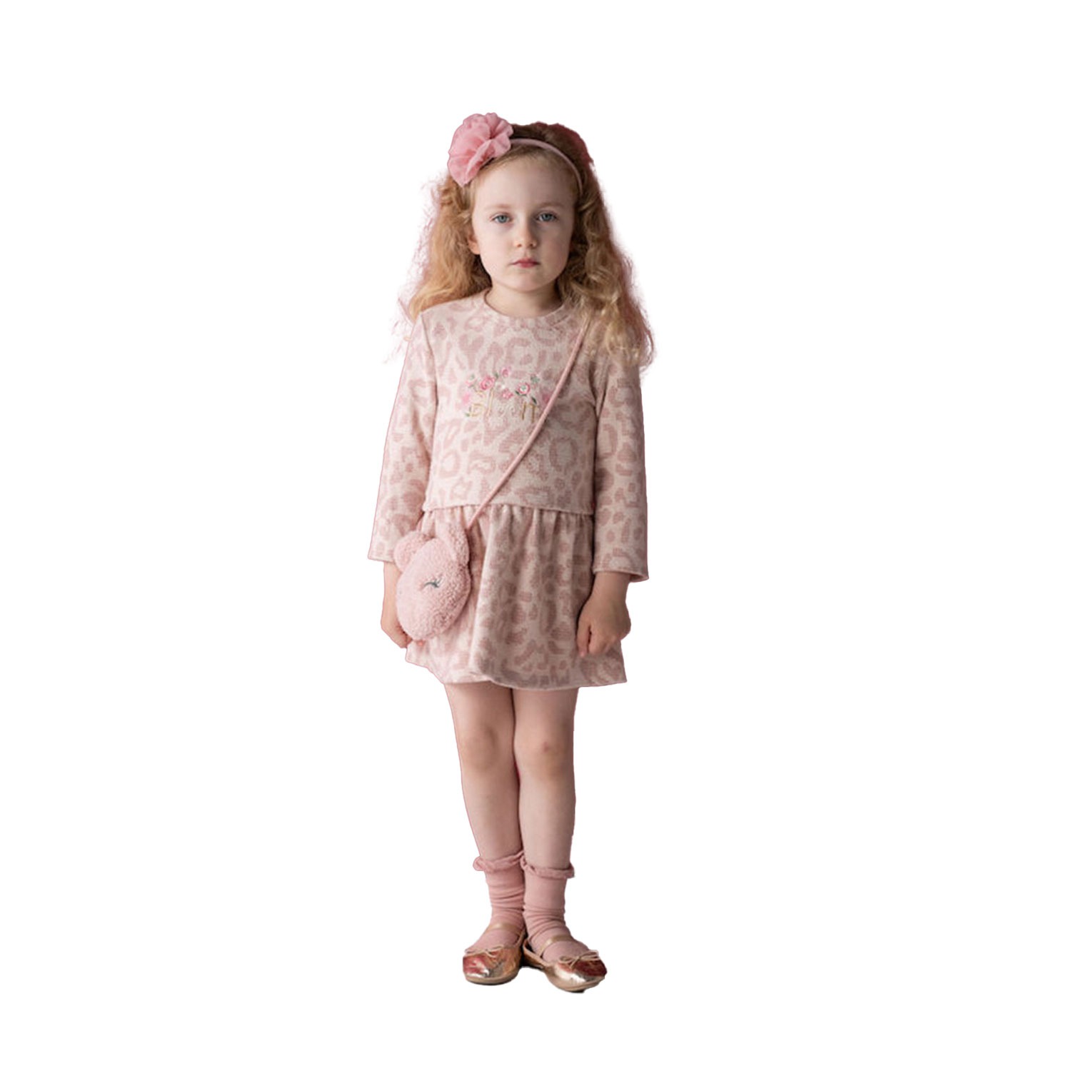 Εβίτα Fashion Παιδικό Φόρεμα Με Τσαντάκι, Animal 243235