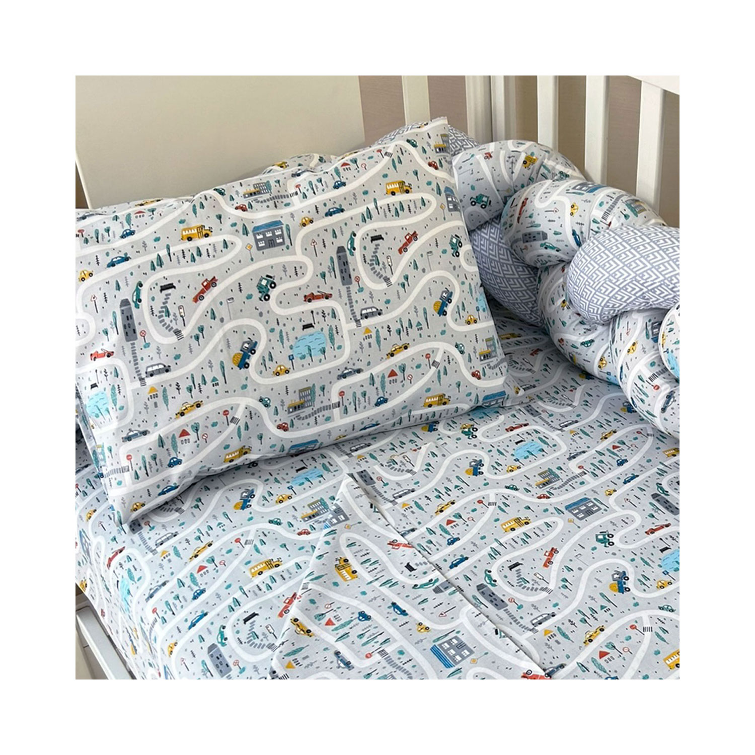 Bunny Bebe Βρεφική μαξιλαροθήκη εμπριμε 245 33Χ45cm