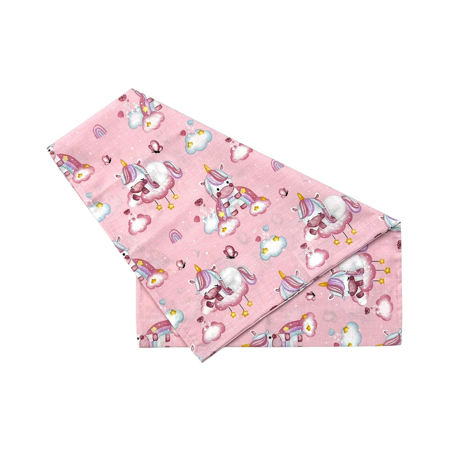 Bunny Bebe Βρεφική μαξιλαροθήκη εμπριμε ροζ 245 33Χ45cm